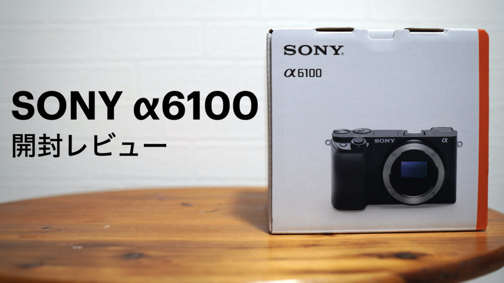 【開封レビュー】贅沢すぎるサブカメラ！【SONY α6100】を購入。【デジタル一眼カメラ/ミラーレス/APS-C/カメラ初心者】