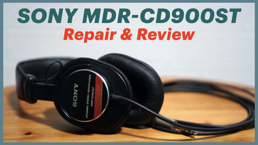 SONY MDR-CD900STのイヤーパッド交換とレビュー【ヘッドホン/リペア/DTM/ソニー/修理/赤帯】