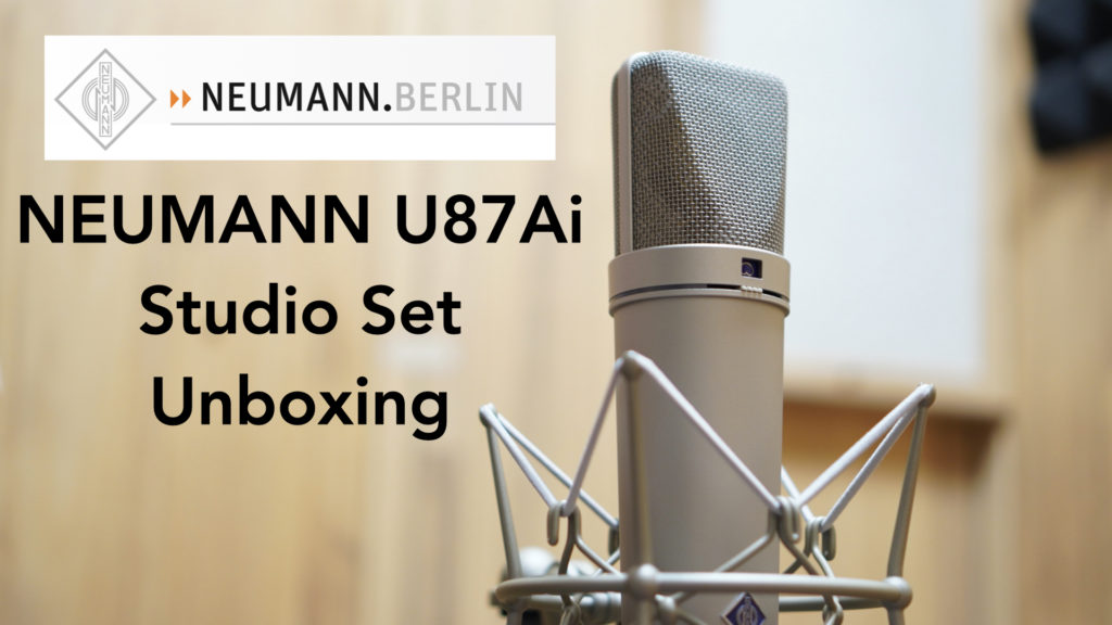 ノイマンの超有名なコンデンサーマイク「NEUMANN U87Ai Studio Set」の開封レビューです。【マイク録音比較あり/DTM/TLM107/AKG C214】