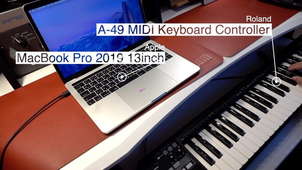 解説】Roland MIDIキーボードコントローラー A-49を設定する方法の動画 